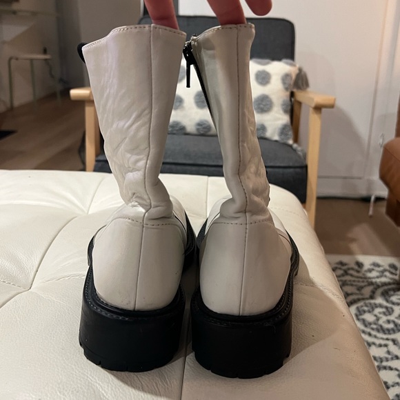 ASOS Design white lace up boots 🤍 - Picture 4 of 5